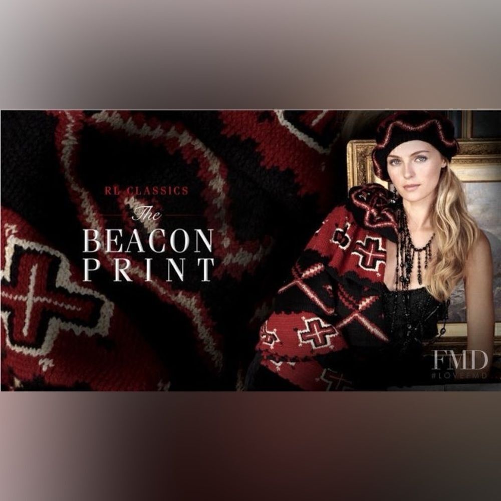 Ralph Lauren * 2011 Hand-Knit Red Beacon Blanket Beaded Halter with Silk Scarf - Picture 10 of 16